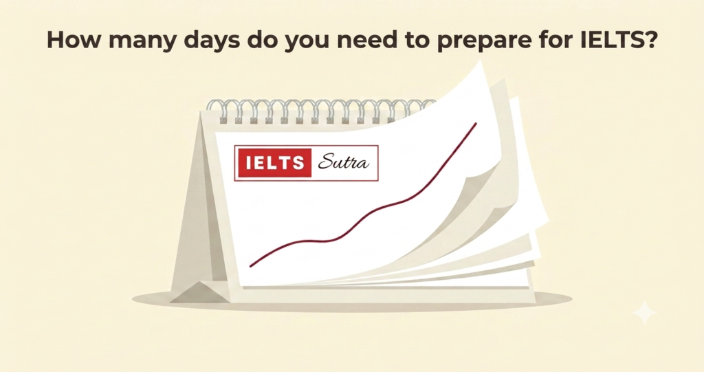 Calendar illustrating IELTS preparation time over several weeks